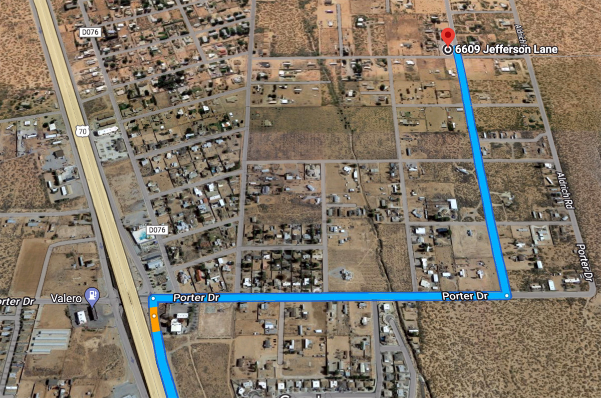 Direction to Mesilla Valley Radio Club Shack