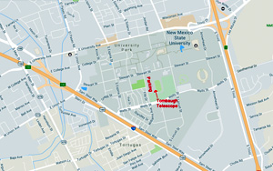 Map to Tombaugh Observatory